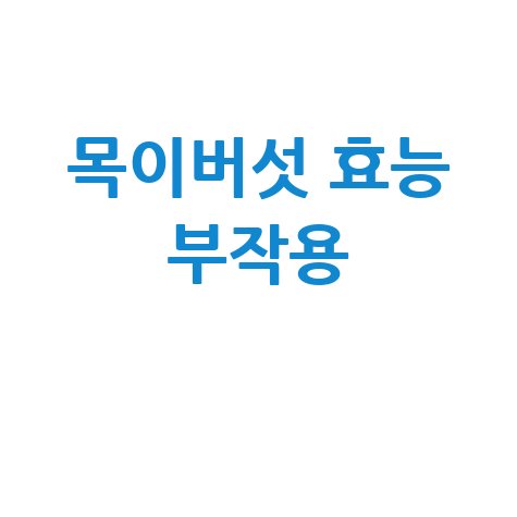 목이버섯 효능과 부작용 완벽 정리