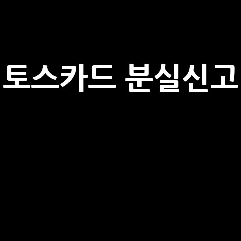 토스카드 분실신고, 전화번호부터 철회, 수수료, 교통카드, 계좌이체까지