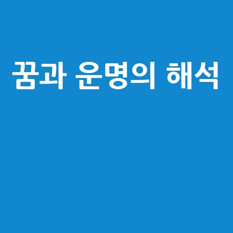 꿈보다 해몽: 꿈해석과 운명의 상징