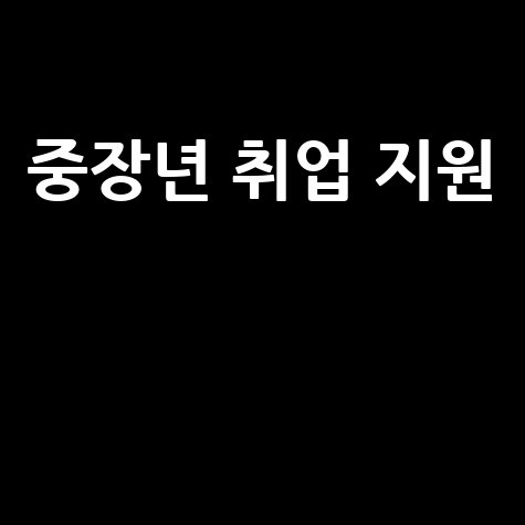 중장년 일자리센터: 취업과 경력개발 지원