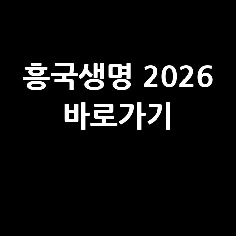 흥국생명 홈페이지 바로가기 안내
